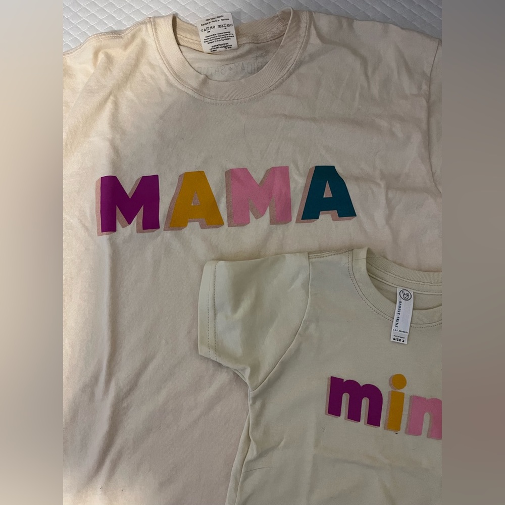 Mama + Mini Matching Tee Shirts - 2T and M